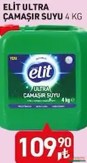TARIM KREDİ ELİT ULTRA ÇAMAŞIR SUYU 4 KG fiyat ve kampanya bilgisi